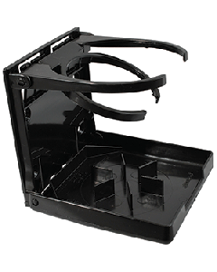 ATTWOOD FOLD UP DRINK HOLDER DUAL RING BLACK 2445-7