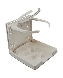 ATTWOOD FOLD UP DRINK HOLDER DUAL RING WHITE 2449-7