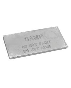 Camp Zinc 1/2  X 6  X 12  Zinc Plate CAM ZP2