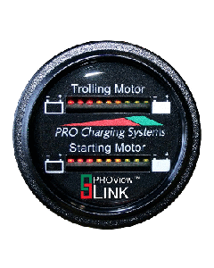 Dual Pro Battery Fuel Gauge - Marine Dual Read Battery Monitor - 12V/36V System - 15' Battery Cable BFGWOM1536V/12V