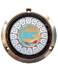 Shadow-Caster Bimini Blue Single Color Underwater Light - 16 LEDs - Bronze SCR-16-BB-BZ-10