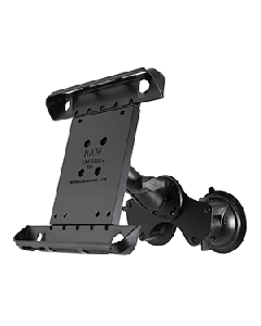 RAM Mount Double Twist-Lock™ Suction Cup Mount w/Tab-Tite™ Universal Spring Loaded Cradle f/Apple iPad 1-4 w/or w/o Light Duty Case RAM-B-189-TAB3U