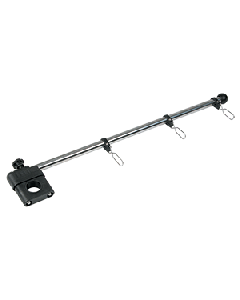 Whitecap 17" Rail Mount Flag Pole - 1/2" Diameter, Stainless Steel Staff Nylon Mount S-5010