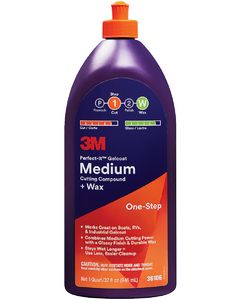 3M Gelcoat Med Cut Compnd-Wax Gal Mmm 36107