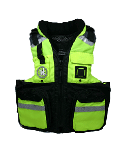 First Watch AV-800 Pro 4-Pocket Vest (USCG Type III) - Hi-Vis Yellow/Black - S/M AV-800-HV-S/M