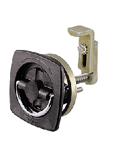 Perko Flush Latch - Non-Locking - 2.5" x 2.5" w/Offset Adjustable Cam Bar 0932DP2BLK