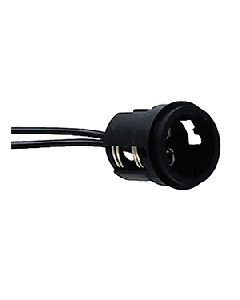 Perko Perko Double Contact Bayonet Socket - Black Polymer W/10" Pigtail 0024Dp1 73317