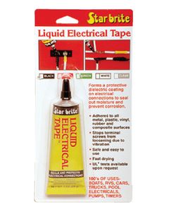 Starbrite Liq Electric Tape Black 1 Oz STA 84154