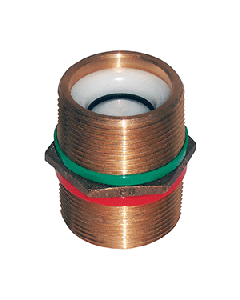 GROCO PNC BRONZE PIPE NIPPLE WITH CHECK VALVE 1 1/2"