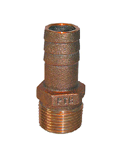 GROCO 1 1/2" NPT X 1 1/2" ID HOSE BARB STRAIGHT FITTING