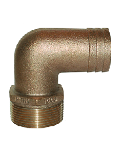 GROCO 2" NPT-90 X 2" ID HOSE BARB STANDARD FLOW ELBOW