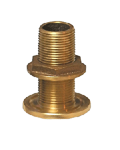 GROCO 1/2" BRONZE THRU-HULL FITTING WITH NUT