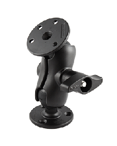 RAM MOUNT D SIZE DOUBLE SOCKET ARM W/ 2 ROUND BASES RAM-D-101U-C