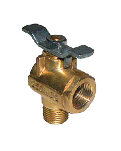 GROCO 1/2" NPT 90 DEGREE BRONZE FUEL VALVE