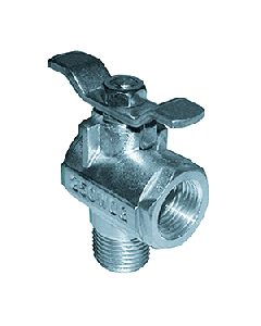 GROCO 1/2" NPT 90 DEGREE STAINLESS STEEL FUEL VALVE