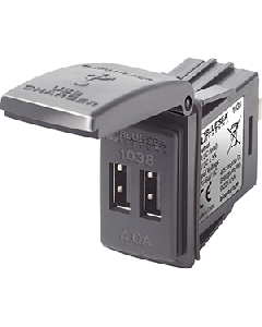 BLUE SEA 1038 48V DUAL USB CHARGER CONTURA SWITCH MOUNT 1038
