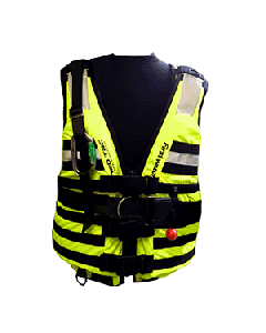 First Watch HBV-100 High Buoyancy Type V Rescue Vest - Medium-X-Large - Hi-Vis Yellow HBV-100-HV-M-XL