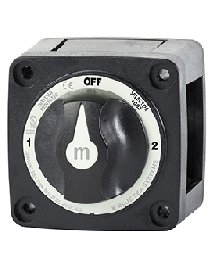 BLUE SEA 6008200 M-SERIES BATTERY SWITCH 3 POS BLACK 6008200