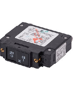 BLUE SEA 7444 UL-489 CIRCUIT BREAKER 30A DC FLAT ROCKER 7444