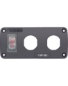 BLUE SEA 4364 ACCESSORY PANEL 15A BREAKER & 2 BLANK 4364