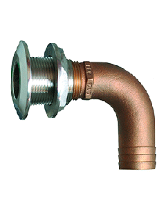 GROCO 1" 90 DEGREE HOSE THRU-HULL FITTING 