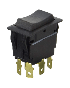 Cole Hersee Sealed Rocker Switch Non-Illuminated DPDT On-Off-On 6 Blade 58027-07-BP