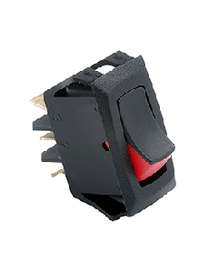 Cole Hersee Narrow Body Curved Rocker Switch SPST On-Off 3 Blade 54007-BP