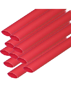 ANCOR HEAT SHRINK TUBING 3/16"X12" RED 10PCS 302624