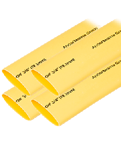 ANCOR HEAT SHRINK TUBING 3/4"X6" YELLOW 4PCS 306906