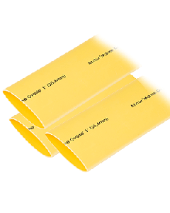 ANCOR HEAT SHRINK TUBING 1"X12" YELLOW 3PCS 307924