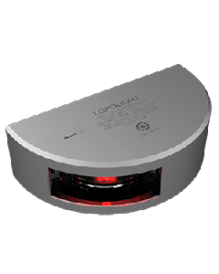 Lopolight Port SideLight - Vertical Mount - Aluminum Housing - 1nm/112.5° Red w/2.5m Cable 101-002