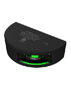 Lopolight Starboard SideLight - Vertical Mount - Black Housing - 2nm - Green 301-001-B