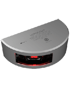 Lopolight Starboard SideLight - Vertical Mount - Silver Housing - 2nm - Red 301-002