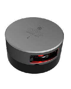 Lopolight Red Port Sidelight - 2nm/112.5° - Silver Housing - Single - Horizontal Mount 301-009