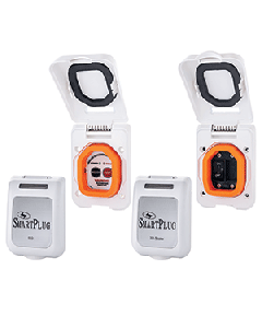 Smartplug Smartplug Combo Kit W/Elci Sensor &Amp; 30 Amp Breaker Non-Metallic Door - White Elcibrkr30Pw 76157