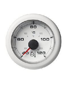VDO 2-1/16" (52mm) OceanLink Ocean Link Temperature 120 °C / 250 °F - White Dial & Bezel A2C1065970001