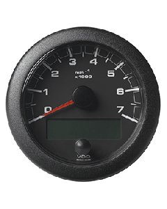 VDO 3-3/8" (85mm) OceanLink NMEA 2000 Tach - 7000 RPM - Black Dial & Bezel A2C1065810001