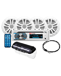 BOSS AUDIO MCK508WB.64S  PACKAGE W/ MR508UABW STEREO, MCK508WB.64S