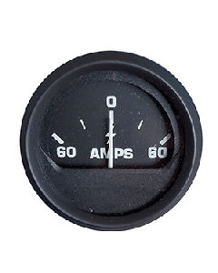 FARIA EURO BLACK 2" AMMETER GAUGE (60-0-60 AMPS) 12822