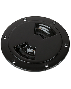 SEA DOG ABS DECK PLATE BLACK SMOOTH 5" QUARTER TURN TO
