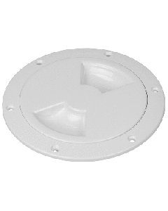 SEA DOG ABS DECK PLATE WHITE SMOOTH 5" QUARTER TURN TO