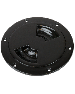 SEA DOG ABS DECK PLATE BLACK SMOOTH 5" QUARER TURN TO