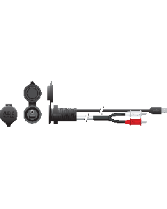 Marine Audio 3.5mm Marine Mini-Pin & USB Combo Port MAAUXUSBR