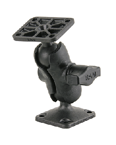 RAM Mount Composite Drill-Down Double Ball Mount w/Rectangle AMPS Plates RAP-B-141U-A