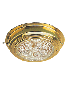 SEA DOG BRASS LED DOME LIGHT 4" LENS