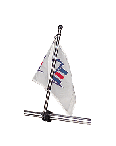 SEA DOG STAINLESS STEEL RAIL  MOUNT FLAGPOLE 17" 327122-1