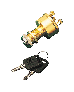 SEA DOG BRASS 3- POSITION KEY IGNITION SWITCH