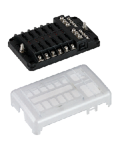 Sea-Dog Blade Style LED Indicator Fuse Block w/Negative Bus Bar - 12 Circuit 445188-1