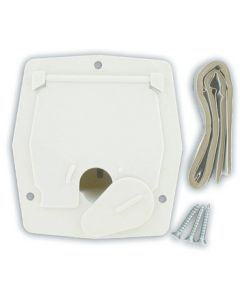 Valterra Small Square White Cable Hatch VLT A102143VP