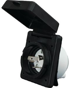 Valterra Power Inlet 30A Black Carded Vlt A1030Inbkvp
